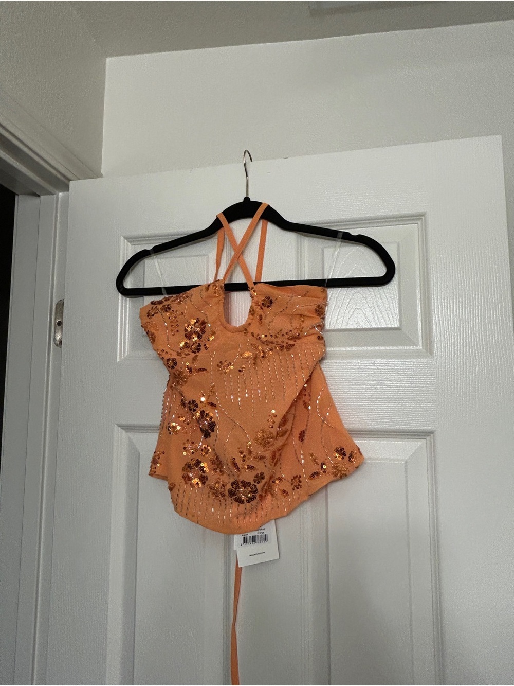 BRAND NEW Peppermayo Catalina Sequin Top (Orange, 4) - Picture 5 of 7